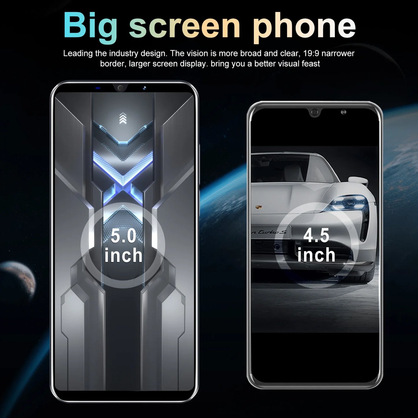 XS22 Smartphone Android 5.0 inch 3+32GB ROM 5+13MP Camera Mobile phones 3500mah Battery Dual Sim Cellphone