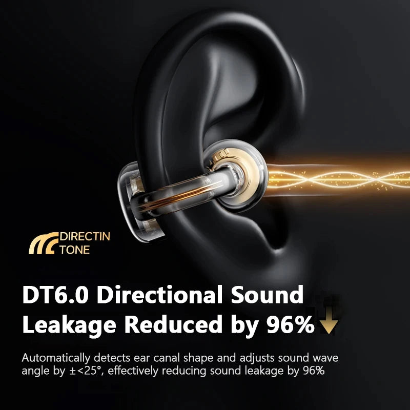 Monster MQT65 OWS Bluetooth 5.4 Earphones HiFi Sound Quality HD Call Wireless Headphones Ear Clip Noise Canceling Sports Earbuds
