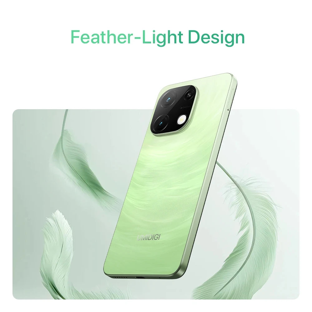 UMIDIGI G9T Smartphone Android 14 UNISOC T606 Octa Core 4GB+128GB 6.75” Water Drop HD+ Display 5000mAh Battery 13MP Camera