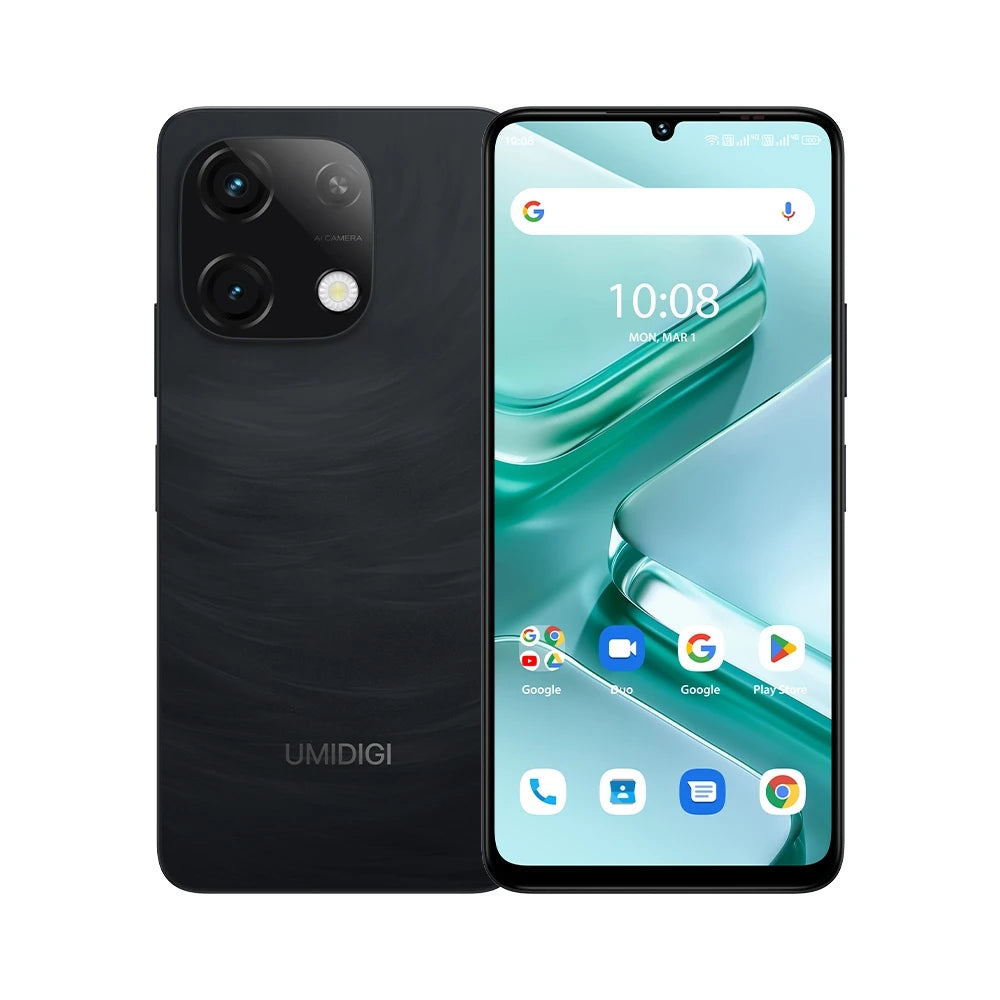 UMIDIGI G9T Smartphone Android 14 UNISOC T606 Octa Core 4GB+128GB 6.75” Water Drop HD+ Display 5000mAh Battery 13MP Camera