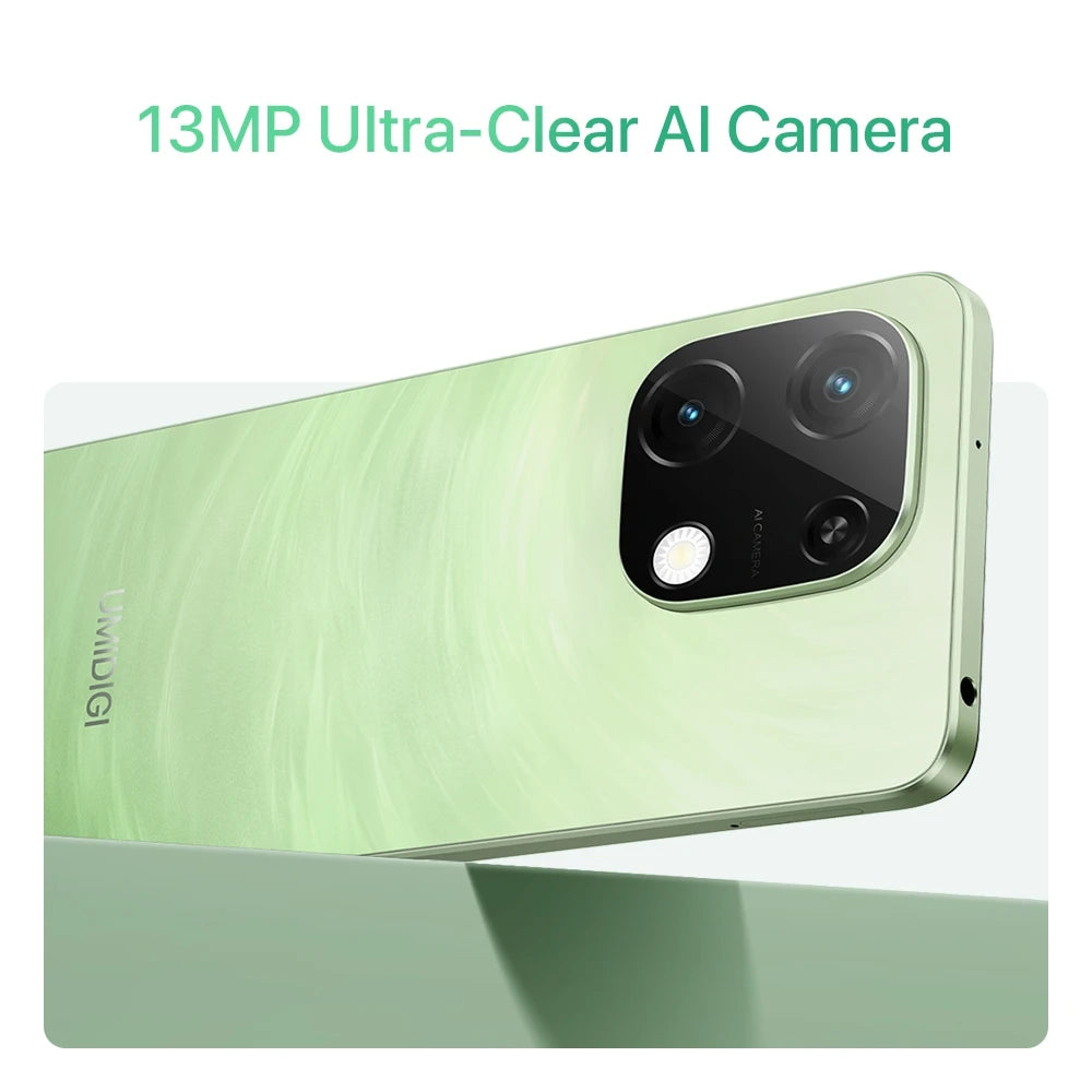 UMIDIGI G9T Smartphone Android 14 UNISOC T606 Octa Core 4GB+128GB 6.75” Water Drop HD+ Display 5000mAh Battery 13MP Camera