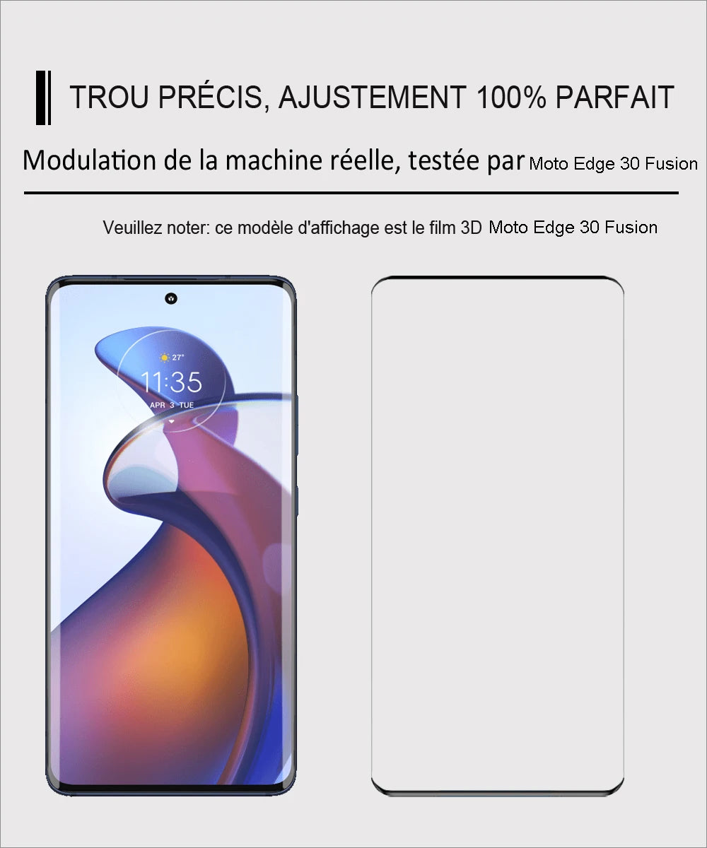 Full Tempered Glass For Motorola Edge 30 Fusion Screen Protectors Protective Film Moto Edge 40 40 Pro/Edge 30 Ultra/Edge 30 Pro