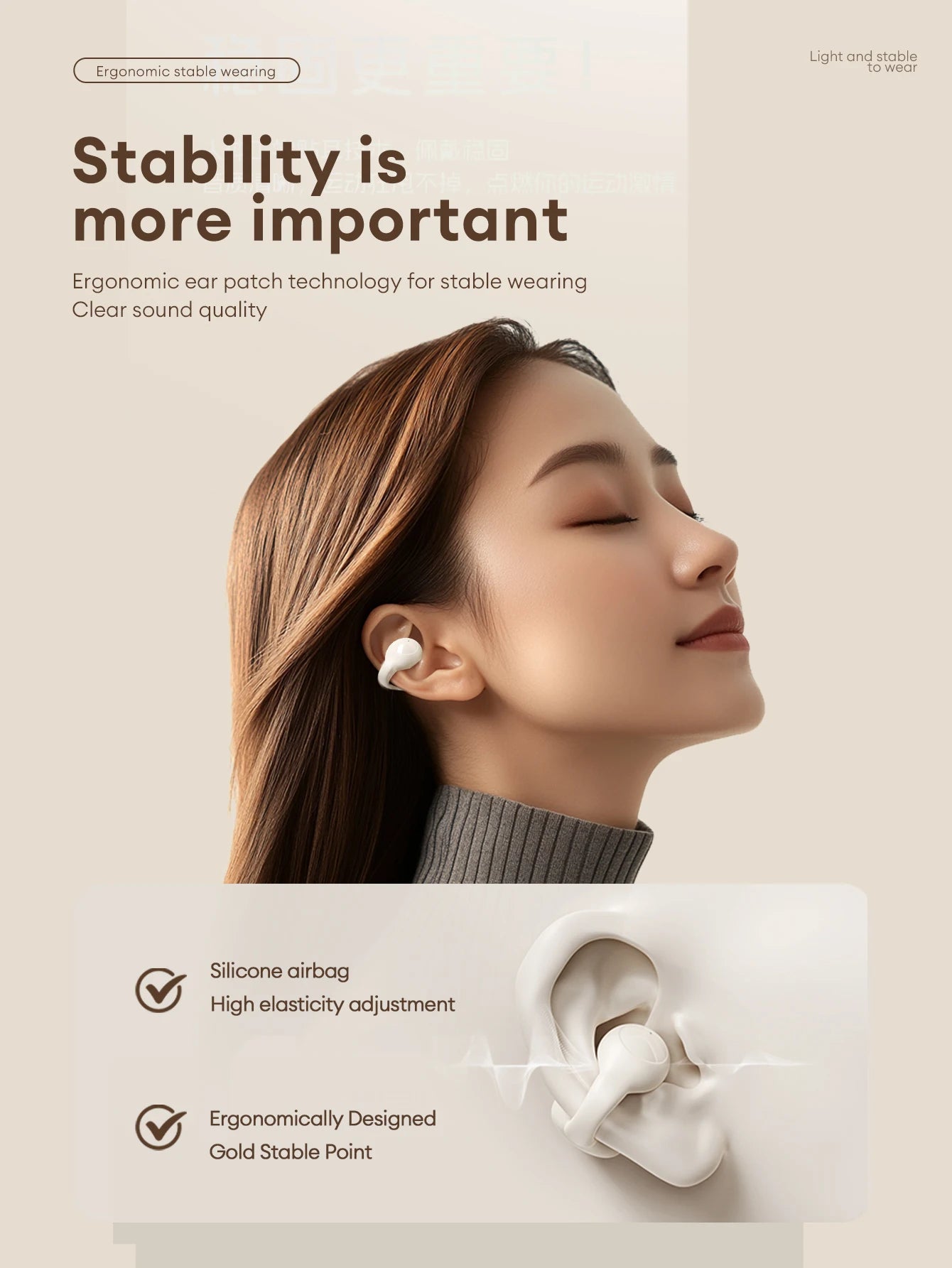 Lenovo LP25 OWS Bluetooth 5.4 Wireless Earphone Long Battery Life Headset Noise Canceling Gaming Headphones HIFI Stereo With Mic