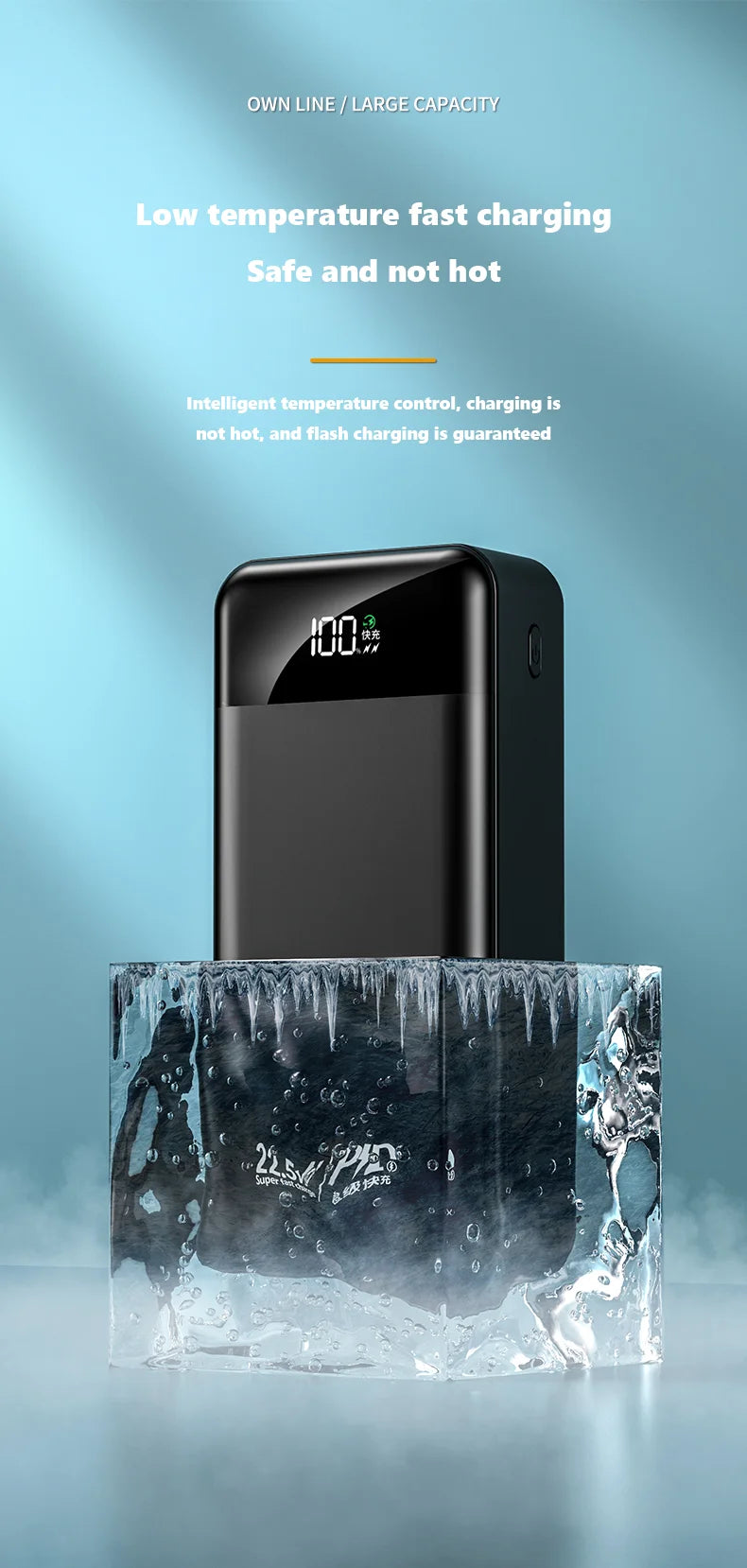 Power Bank 100000mAh with 22.5W PD Fast Charging Powerbank Portable Battery Charger PoverBank for IPhone 13Pro Xiaomi Huawei