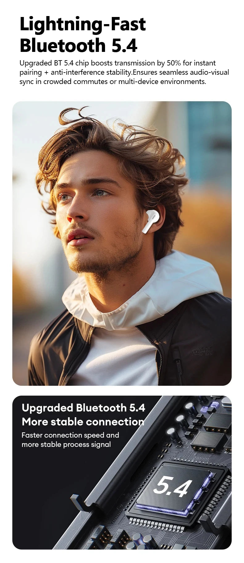 Original Lenovo LP22 Pro Wireless Bluetooth Headphones True For Stereo Sport Game TWS Earbuds In Ear With Mic Touch Headset New