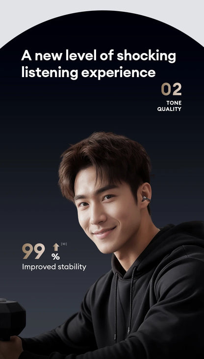 Monster MQT65 OWS Bluetooth 6.0 Earphones IP5X Waterproof Sports Wireless Headphones Noise Canceling HD Call Earbuds With Mic