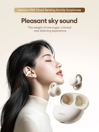 Lenovo LP25 OWS Bluetooth 5.4 Wireless Earphone Long Battery Life Headset Noise Canceling Gaming Headphones HIFI Stereo With Mic