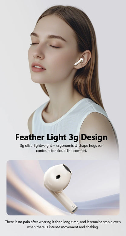 Original Lenovo LP22 Pro Wireless Bluetooth Headphones True For Stereo Sport Game TWS Earbuds In Ear With Mic Touch Headset New