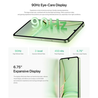 UMIDIGI G9T Smartphone Android 14 UNISOC T606 Octa Core 4GB+128GB 6.75” Water Drop HD+ Display 5000mAh Battery 13MP Camera