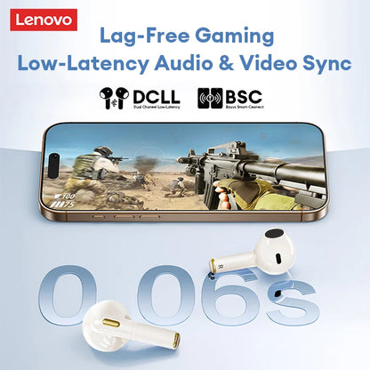 Original Lenovo LP22 Pro Wireless Bluetooth Headphones True For Stereo Sport Game TWS Earbuds In Ear With Mic Touch Headset New