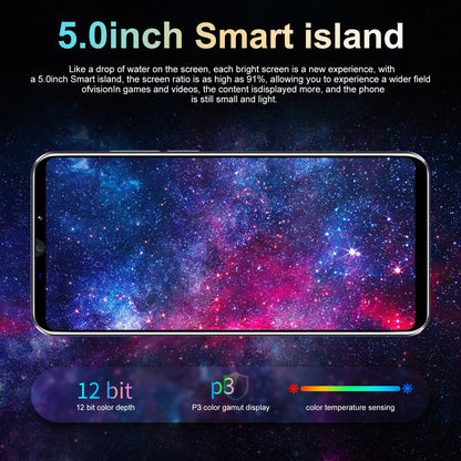 XS22 Smartphone Android 5.0 inch 3+32GB ROM 5+13MP Camera Mobile phones 3500mah Battery Dual Sim Cellphone