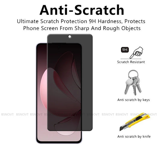 4/3/2/1Pcs For Reno 13F Glass OPPO Reno 13F Tempered Glass 9H Protective Cover Privacy Anti-Spy Glue Screen Protector Reno 13F