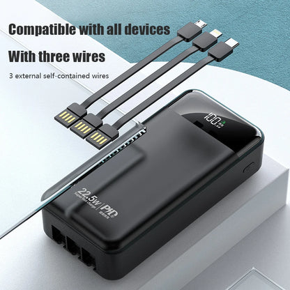 Power Bank 100000mAh with 22.5W PD Fast Charging Powerbank Portable Battery Charger PoverBank for IPhone 13Pro Xiaomi Huawei