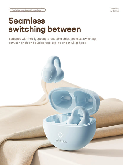 Lenovo LP25 OWS Bluetooth 5.4 Wireless Earphone Long Battery Life Headset Noise Canceling Gaming Headphones HIFI Stereo With Mic