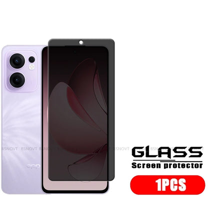 4/3/2/1Pcs For Reno 13F Glass OPPO Reno 13F Tempered Glass 9H Protective Cover Privacy Anti-Spy Glue Screen Protector Reno 13F