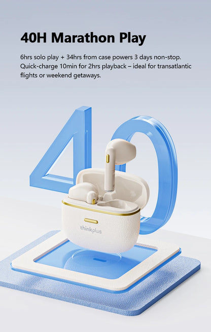 Original Lenovo LP22 Pro Wireless Bluetooth Headphones True For Stereo Sport Game TWS Earbuds In Ear With Mic Touch Headset New