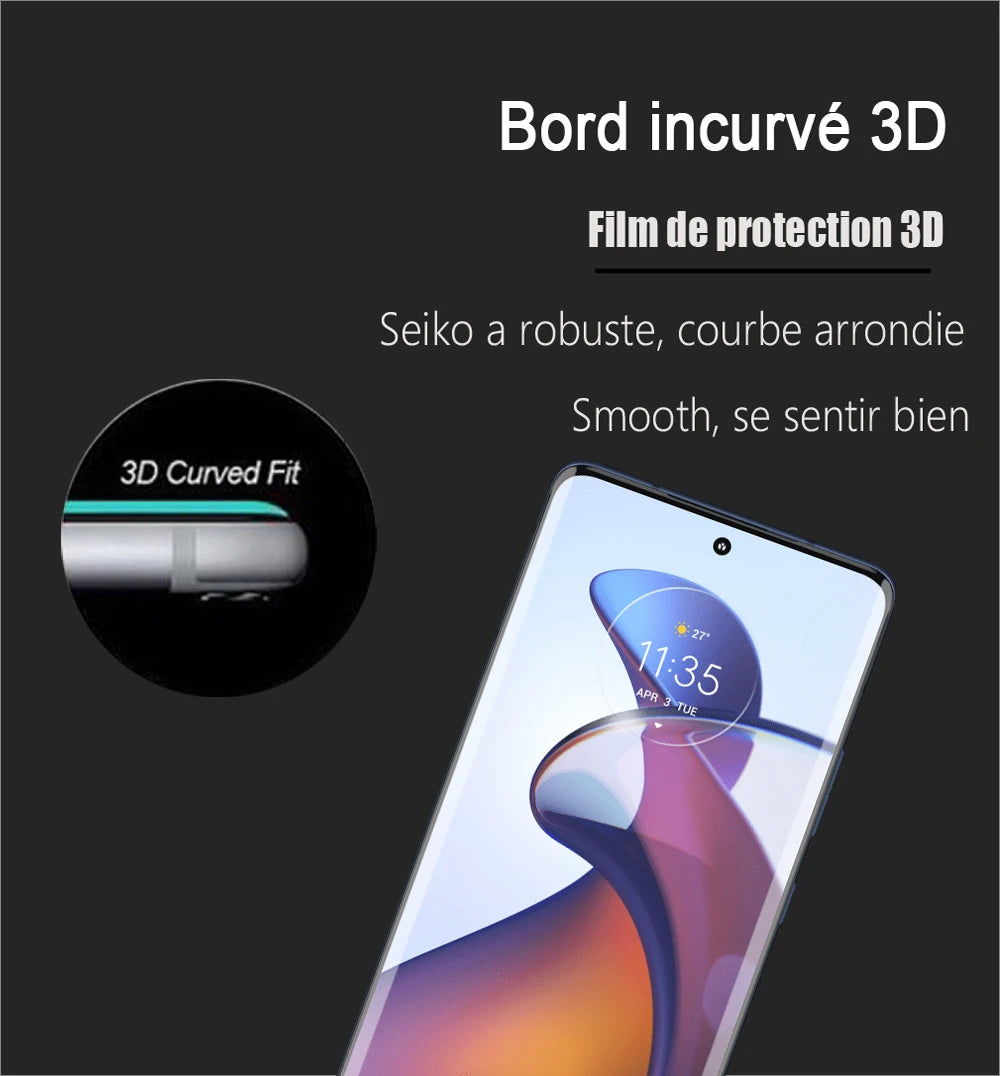 Full Tempered Glass For Motorola Edge 30 Fusion Screen Protectors Protective Film Moto Edge 40 40 Pro/Edge 30 Ultra/Edge 30 Pro