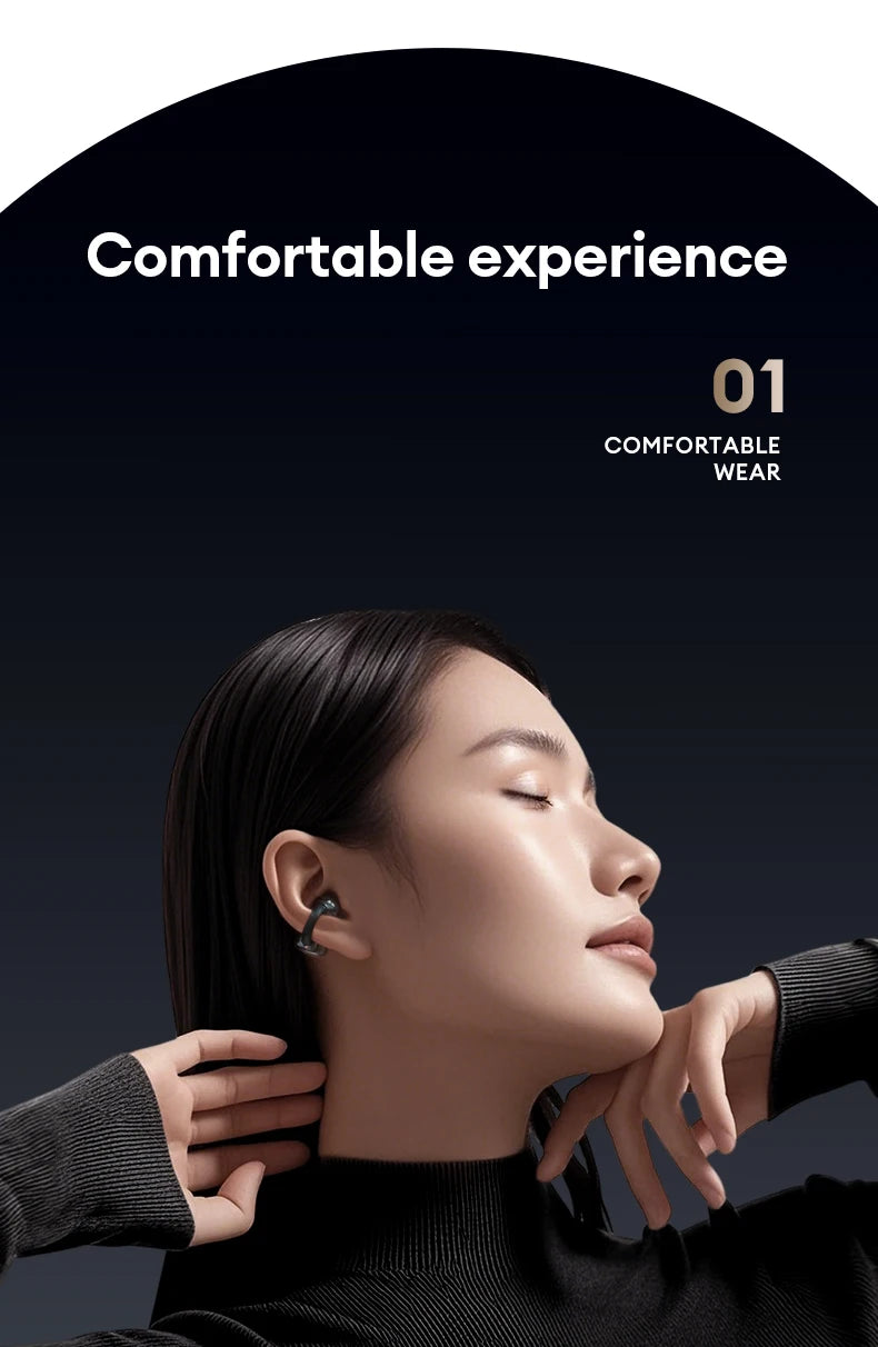 Monster MQT65 OWS Bluetooth 6.0 Earphones IP5X Waterproof Sports Wireless Headphones Noise Canceling HD Call Earbuds With Mic