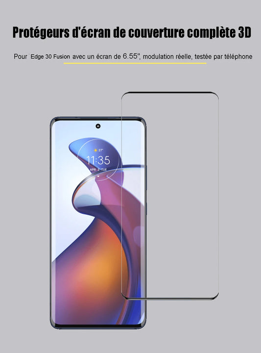 Full Tempered Glass For Motorola Edge 30 Fusion Screen Protectors Protective Film Moto Edge 40 40 Pro/Edge 30 Ultra/Edge 30 Pro