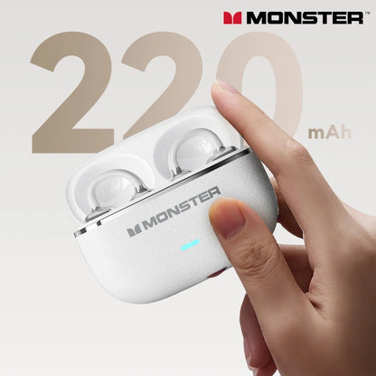 Monster MQT65 OWS Bluetooth 6.0 Earphones IP5X Waterproof Sports Wireless Headphones Noise Canceling HD Call Earbuds With Mic
