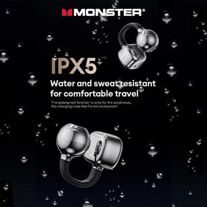Monster MQT65 OWS Bluetooth 6.0 Earphones IP5X Waterproof Sports Wireless Headphones Noise Canceling HD Call Earbuds With Mic