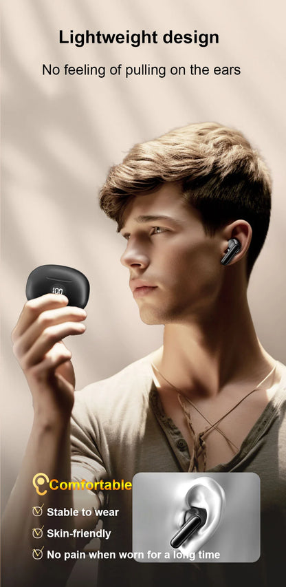 Bluetooth Earphone Wireless Headphone Widely compatible HiFi Stereo Headsets Noise Cancelling Earbuds For Xiaomi Lenovo Air ipad