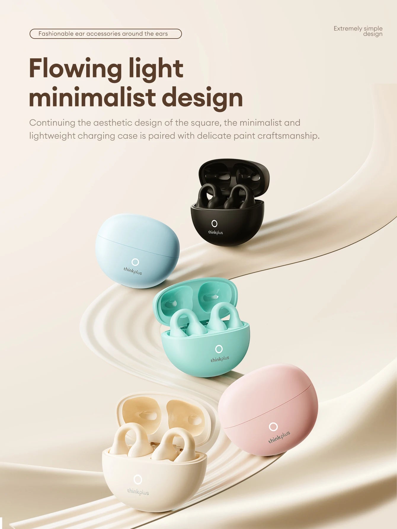 Lenovo LP25 OWS Bluetooth 5.4 Wireless Earphone Long Battery Life Headset Noise Canceling Gaming Headphones HIFI Stereo With Mic