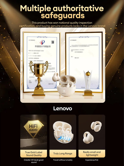 Lenovo LP25 OWS Bluetooth 5.4 Wireless Earphone Long Battery Life Headset Noise Canceling Gaming Headphones HIFI Stereo With Mic